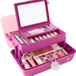 Ulta Beauty Box Caboodles Edition Pink Purple Sparkles Make Up Storage Case